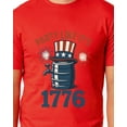 thumbnail image 4 of Fourth Of July Men's Party Like It's 1776 Parody Funny Short-Sleeve T-Shirt, 4 of 5