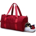 thumbnail image 2 of Bolsa de torneo de béisbol y softbol, bolsa de gimnasio deportiva para mujer, bolsa de lona de viaje con bolsillo húmedo y compartimento para zapatos MFZFUKR CZYD-HQ44-3, 2 of 8