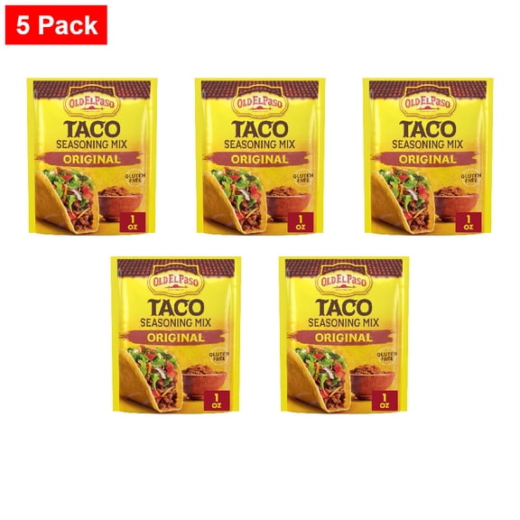 Old El Paso Original Flavor Taco Seasoning Mix 1 oz - 5 Pack