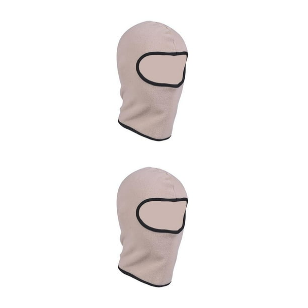 Advancent Regalos para niños Accesorios de motocicleta Pasamontañas Cubierta facial Sombreros Cuello a prueba de polvo Sombreros térmicos beige 2Conjunto