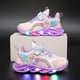 thumbnail image 1 of Disney niños dibujos animados Frozen princesa Elsa trenzado suave niña zapatos casuales niña estudiante deportes zapatos LED luz Shoes31-Insole 19,0 cm Gao Jinjia LED, 1 of 2
