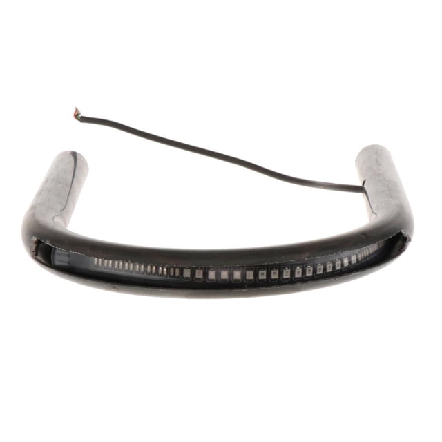 Almencla Motorcycle Rear Seat Frame,Mounting Bracket Frame Loop Hoop,with Led light ,Most 175mm