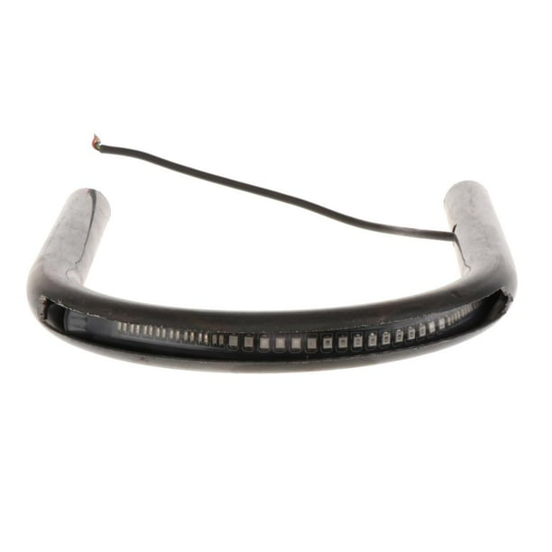 Soporte de aro para asiento trasero de motocicleta, soporte de montaje con señal de giro LED 175 mm