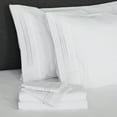 thumbnail image 5 of Furinno Angeland Vienne 4-Piece Microfiber Bed Sheet Set, Full, Grey, 5 of 7
