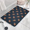 thumbnail image 3 of Dark Blue Football Repeat Flannel Non Slip Door Rugs,Washable Door Mats Indoor,Decorative Door Mats,Dirt-Resistant and Absorbent Doormat for Entrance,Bedroom,Kitchen,Bathroom,23.5"x16", 3 of 5