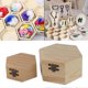 thumbnail image 4 of 1pc Hexagon Wooden Box Storage Boxes Hexagonal For Decoration DIY Toys Christmas Crafts Gifts Earrings Jewelry Storages Rings, 4 of 5