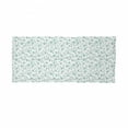 thumbnail image 2 of Flower Neck Gaiter, Pattern with Flower Stem, Unisex, Pale Blue Teal White, by Ambesonne, 2 of 3