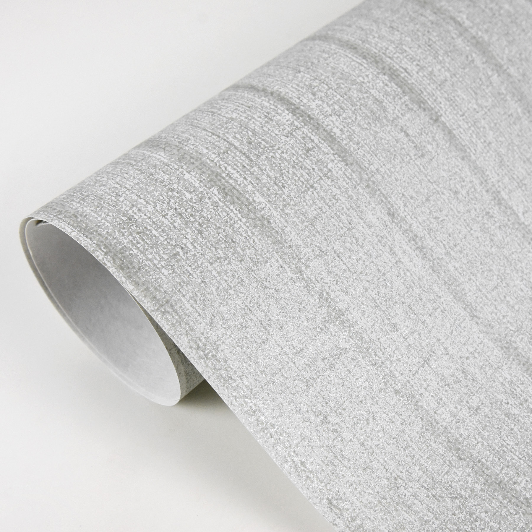 Brewster Ramona Silver Stripe Texture Wallpaper