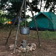 thumbnail image 3 of Maoww Portable Detachable Tripod Plate For Campfire Pie Irons Silver High-temperature, 3 of 6