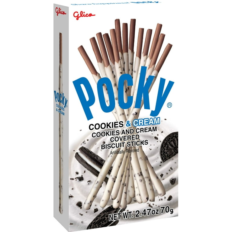 Pocky Biscuit Stick, Cookies and Cream, 2.47 oz (Pack of 10
