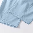 thumbnail image 4 of FRSASU Girls Loose Fit Wide Leg Pants Casual Baggy Trousers with Pockets Lightweight Summer Sweatpants for Kids Blue, 4 of 9