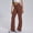 6719 Cross Waist Wide-Leg Pants - Brown, variant on Women's Crisscross High Waist Flare Yoga Pants, Seamless Butt Lifting Tummy Control Stretch Wide Leg Workout Leggings for Running Fitness Hiking