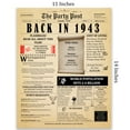 thumbnail image 4 of 81st Birthday Party Decor Poster 81 Years Ago Back In 1943, 4 of 5