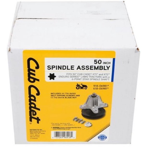 Cub Cadet 490130C016 Maintenance Free Spindle Assembly Cub 50 Inch