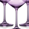 thumbnail image 3 of Set of Four Translucent Purple Large Wine Glasses, 3 of 3