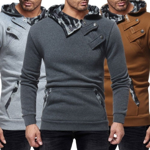 Men/'s Slim Hoodie Winter Warm Hooded Sweatshirt Coat Jacket Outwear Sweater HOT