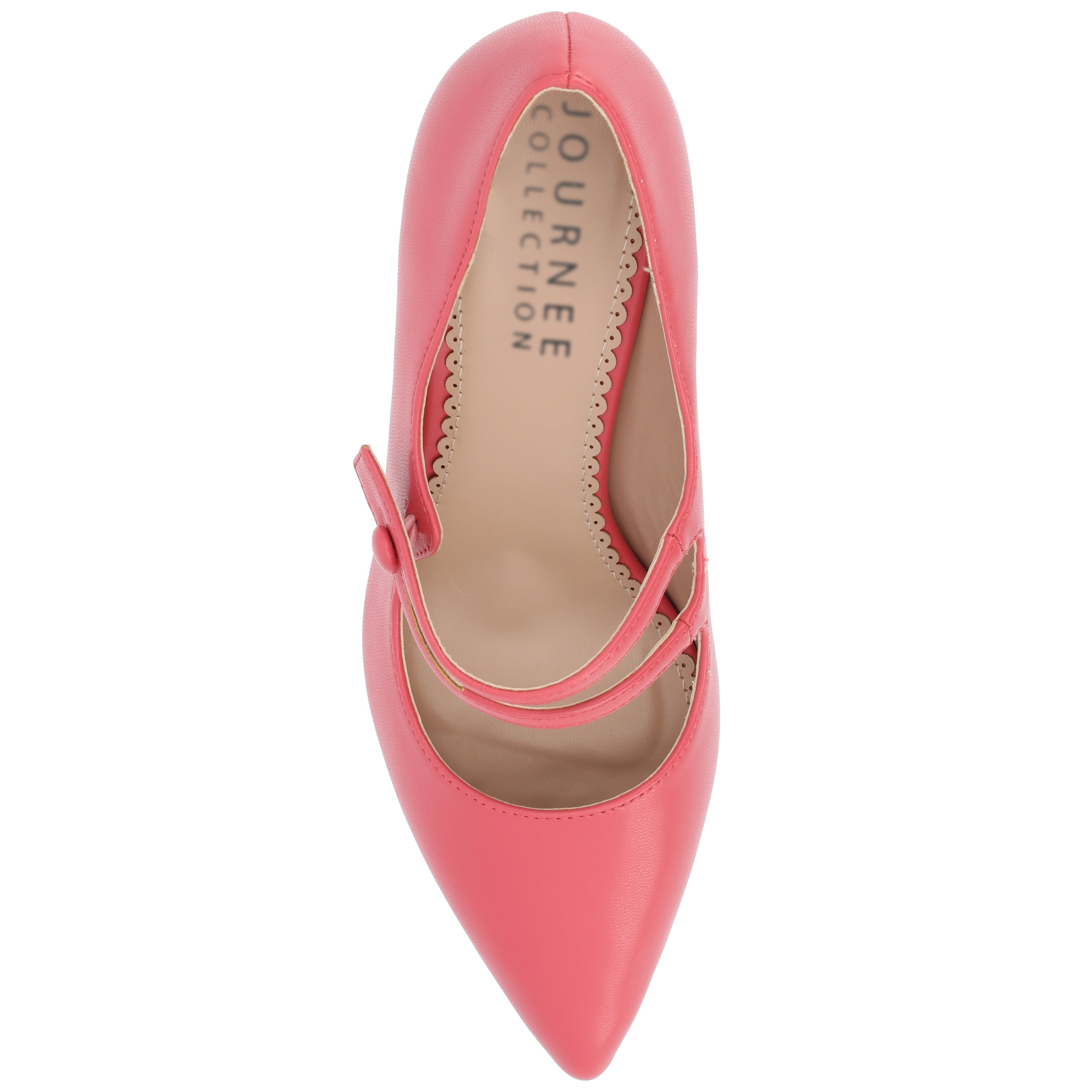 Journee Womens Sidney Narrow Width Pointed Toe Mid Heel Pumps
