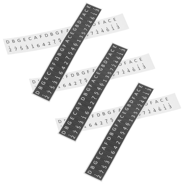 Nestingho 6Ud Pegatinas De Notas Para Kalimba Con Visibilidad Y Adhesión Durable Para Uso En Casa