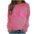thumbnail image 2 of FcBaudy Hauts pour Femmes, Chemisiers et Chemises à Manches Longues à Col Rond, Chemises pour Femmes Prévention pour Femmes Col Rond Décontracté Imprimé Raglan Manches Longues T-Shirt à Col Rond Haut en polyester pour Femmes, 2 of 4