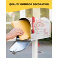 thumbnail image 5 of Magnetic Mailbox Cover, Hello Spring Pink Romantic Peach Blossom Wood Grain Mailbox Wraps Post Box Cover Garden Yard Outdoor Decor Standard Size 18x21 Inch, 5 of 6