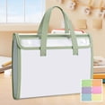 thumbnail image 1 of Weloille 13 Pocket Portable Expanding File Folder 1 Piece, Tear Resistant Color Coded Label Handle, Large Capacity Document Organizer, for Invoice Receipt Paper File Storage Office Business Use, 1 of 6