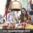 thumbnail image 4 of Smoke Purifier Portable Smoke Purifier Fan Range Hood with Replaceable Activated Carbon Filter Cotton for Indoor, 4 of 5