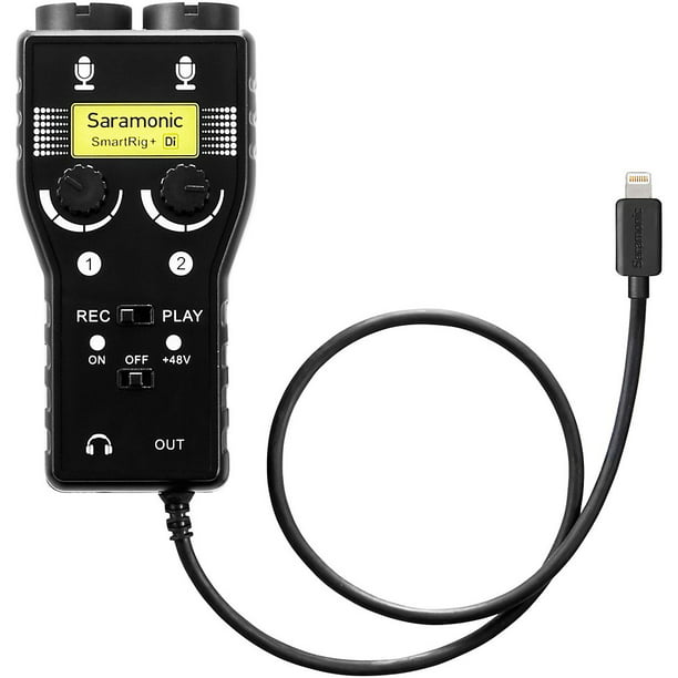 Saramonic Smartrig Di With Lightning Connector For Ios 2ch Xlr 3 5mm Microphone Audio Mixer Walmart Com Walmart Com
