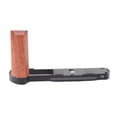 thumbnail image 1 of Handgrip L Shape Grip for Lumix S9, Camera Hand Grip L Bracket Built in Quick Release Plate, Wooden Handle, with 1/4 Inch Screw Hole, 1 of 7