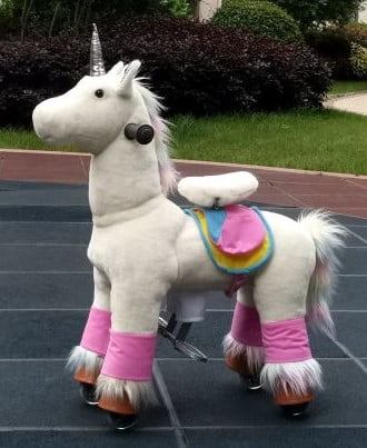 rainbow rocking horse