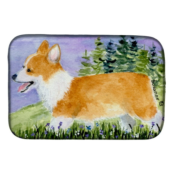 Corgi Dish Drying Mat
