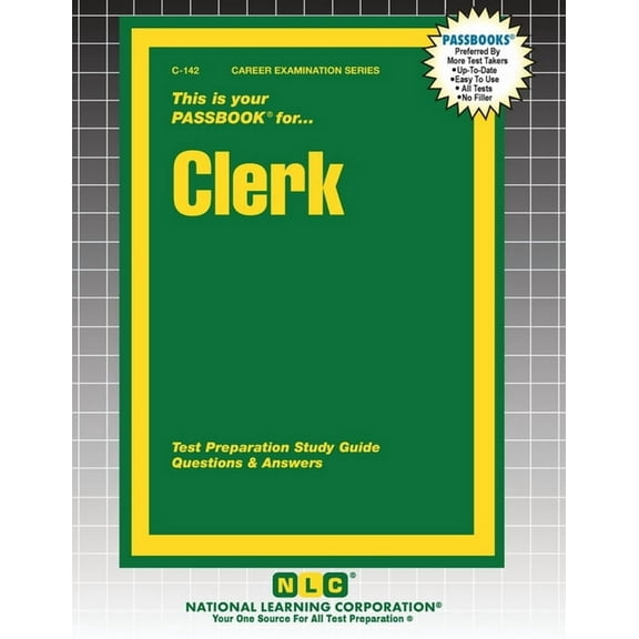 Career Examination Clerk, Book 142, (Paperback)