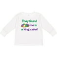 thumbnail image 3 of Inktastic They Found Me in a King Cake Boys or Girls Long Sleeve Toddler T-Shirt, 3 of 5