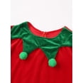 thumbnail image 6 of TiaoBug Womens 6Pcs Christmas Elf Santa Helper Costume Full Set Adult Xmas Holiday Party Cosplay Outfits Red 160, 6 of 7