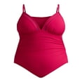 thumbnail image 5 of Time and Tru Women’s and Women’s Plus Mesh Inset One Piece Swimsuit, Sizes XS-3X, 5 of 5