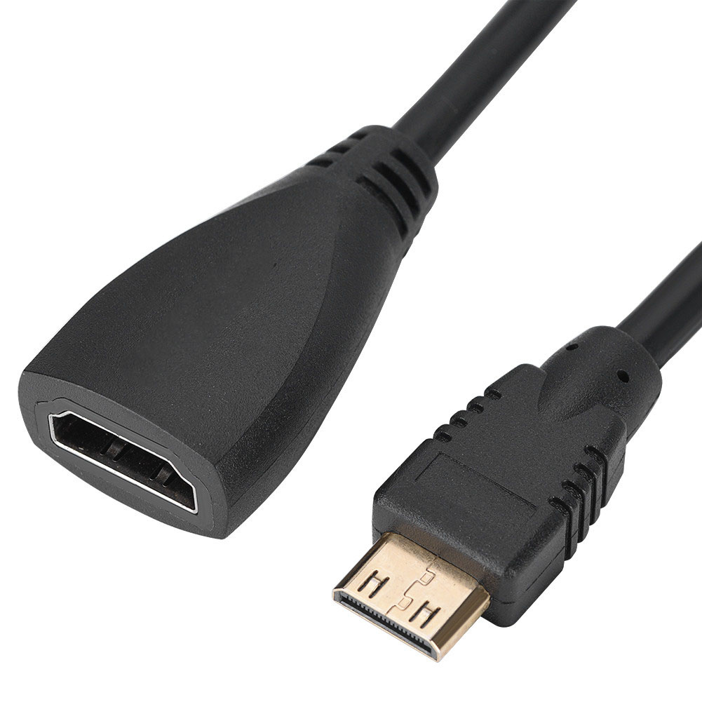 Ccdes HDMI Female to Mini HMDI Male Adopter Cable Convertor 1080P 3D