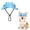 Blue, variant on Pet Bucket Sun Hat, Adjustable Pet Visor Cap with Ear Openings, Lightweight Breathable Headwear for Cats Small Dogs Outdoor Activities Photos Royal Blue L