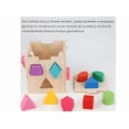 thumbnail image 3 of Cubos De Madera Juguetes Forma Para Bebe 12 Piezas Xtellar multicolor, 3 of 4