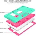 thumbnail image 2 of Funda para iPad 9.ª generación 10.2 2021, funda para iPad 8.ª/7.ª generación, funda para iPad 10.2 2020/2019, resistente, 3 en 1, resistente a los impactos, cuerpo completo, resistente a, 2 of 4