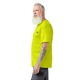 thumbnail image 2 of Dickies Men's Heavyweight Neon Short Sleeve Pocket T-Shirt, High-Visibility Cotton Work Shirt for Jobsite, Outdoor, or Casual Wear, 2 of 4