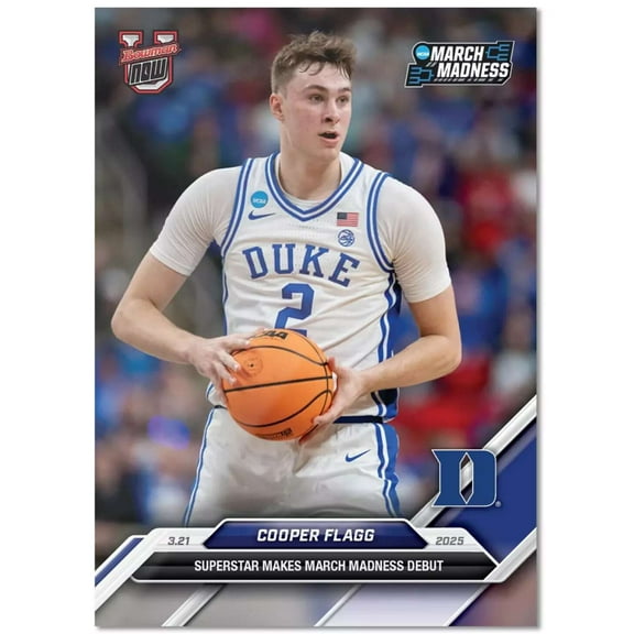 NCAA 2024-25 Bowman U NOW Basketball   Cooper Flagg #95 (Superstar Makes March Madness Debut)