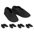 thumbnail image 1 of Unique Bargains Couvre-Chaussures, 5 Paires de Couvre-Chaussures Réutilisables pour Intérieur, Noir, 1 of 6
