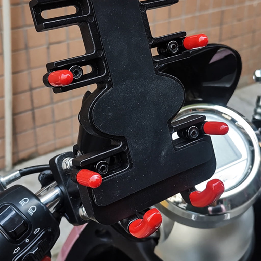 Zeiwohndc 360 Degree Motorcycle Bike Handlebar Phone Mount Holder for Smart Phones