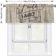 thumbnail image 4 of Black and White Harlequin Valance for Windows 1 Piece, Short Kitchen Bedroom Curtain with Rod Pocket 54" x 18", 4 of 7