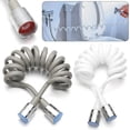 thumbnail image 3 of Anti-wrap Telephone Line Style Flexible Bath Sprayer Connect Pipe Toilet Bidet Water Plumbing Spring Shower Hose, 3 of 5