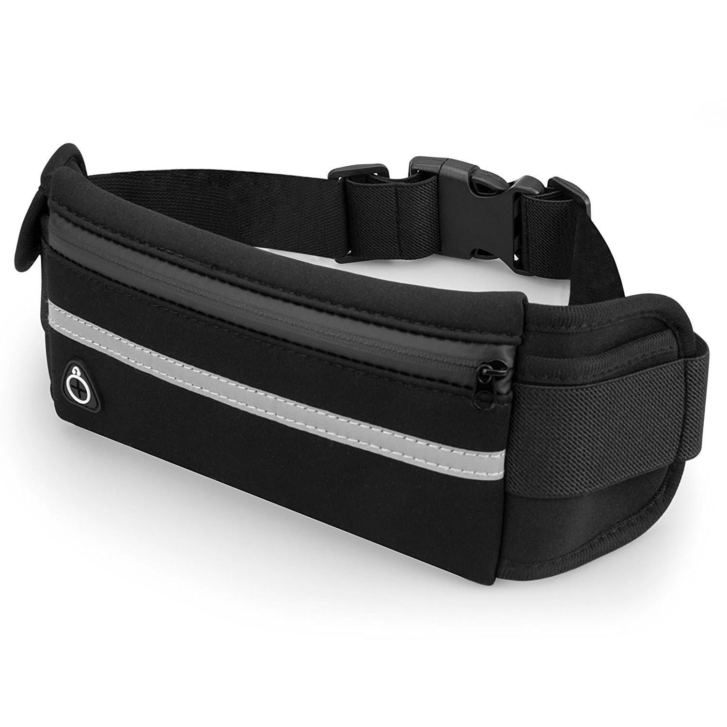 Jogging Running Belt Bag Waterproof Fitness Travel Waist Bum Bag Pack Of 2 
