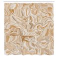 thumbnail image 3 of Ambesonne Brown Shower Curtain, Vintage Marble Effect, 69"Wx84"L, Tan Cream, 3 of 5