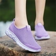 thumbnail image 4 of Pimfylm Sneakers Women Womens Canvas Shoes Low Cut Canvas Sneakers Walking Running Shoes Purple 7, 4 of 5