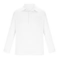 thumbnail image 6 of Borniu Mens Shirts,Long Sleeve Shirts for Men,Casual Solid Color V-Neck Collar Long Sleeve Pullover Blouse Tops Clearance, 6 of 6
