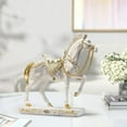 thumbnail image 6 of deevoka Horse Statue Artwork Desk Decoration Art Figurine for Table Living Room Home White, 6 of 9