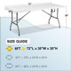 thumbnail image 5 of Mantel ABCCANOPY de 183 cm, rectangular, lavable, poliéster, color blanco, 5 of 6